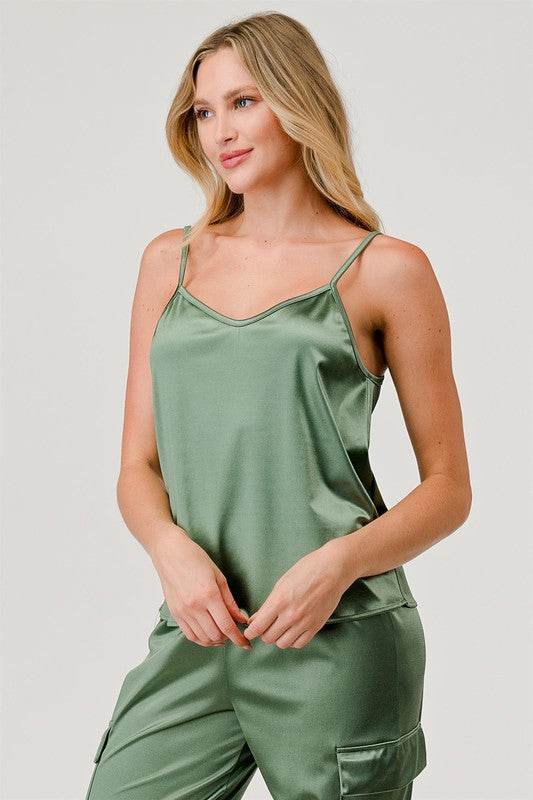 Satin Tank Top - Shop Style & More | Fresh Looks, Everyday Deals & Free Shipping