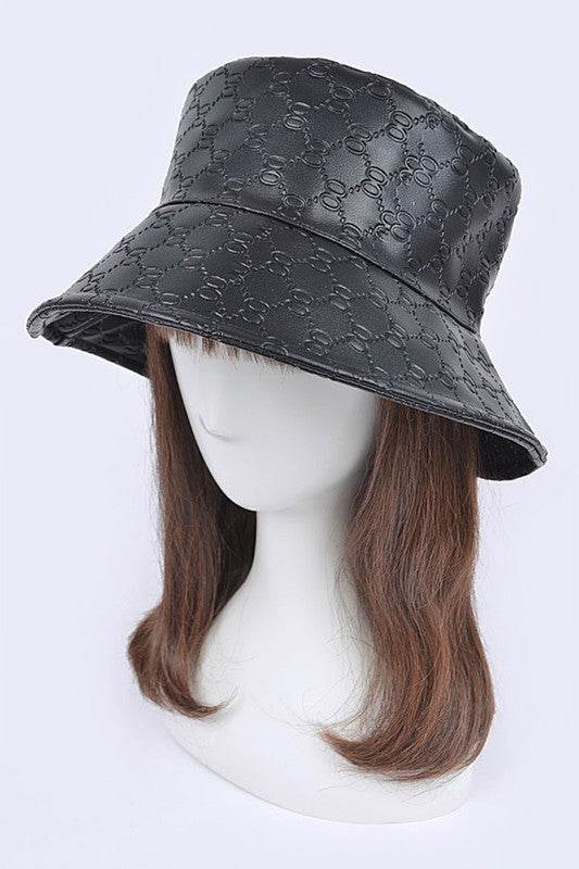 Embossed Pattern Faux Leather Bucket Hat - Shop Style & More | Fresh Looks, Everyday Deals & Free Shipping