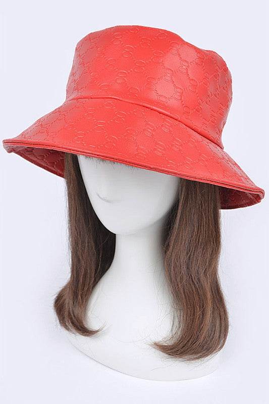 Embossed Pattern Faux Leather Bucket Hat - Shop Style & More | Fresh Looks, Everyday Deals & Free Shipping