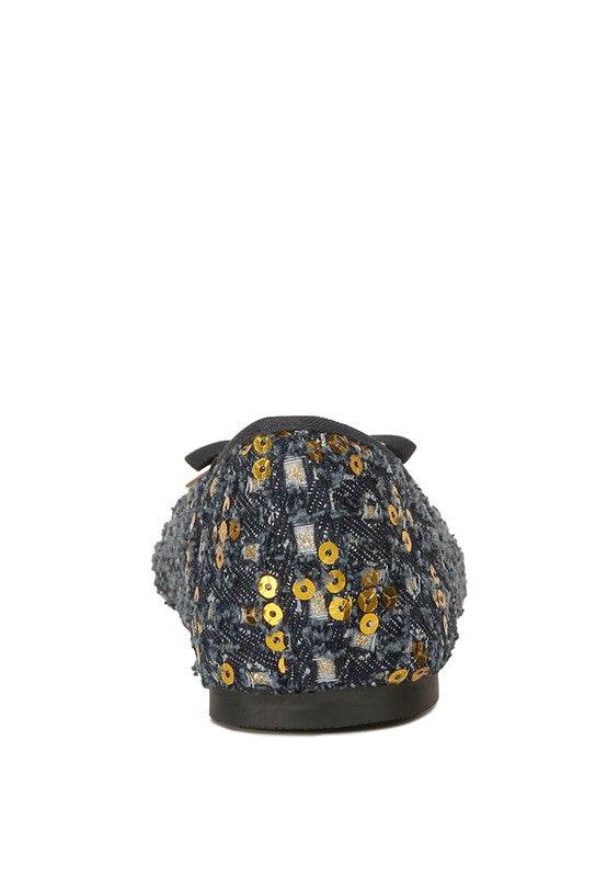 Florent Sequin Flat Bow Ballerinas - Shop Style & More | Fresh Looks, Everyday Deals & Free Shipping
