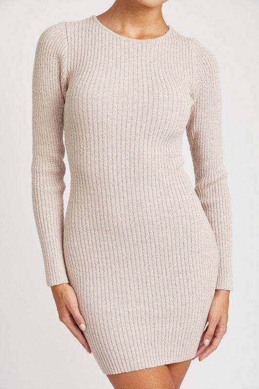 Ribbed Long Sleeve Mini Dress - Shop Style & More | Fresh Looks, Everyday Deals & Free Shipping