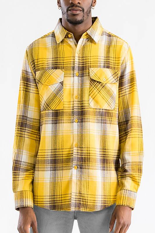 Regular Fit Checker Plaid Flannel Long Sleeve - Shop Style & More | Fresh Looks, Everyday Deals & Free Shipping