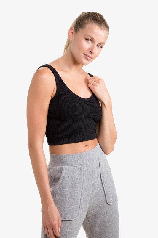 Ribbed Seamless Cropped Tank Top - Shop Style & More | Fresh Looks, Everyday Deals & Free Shipping