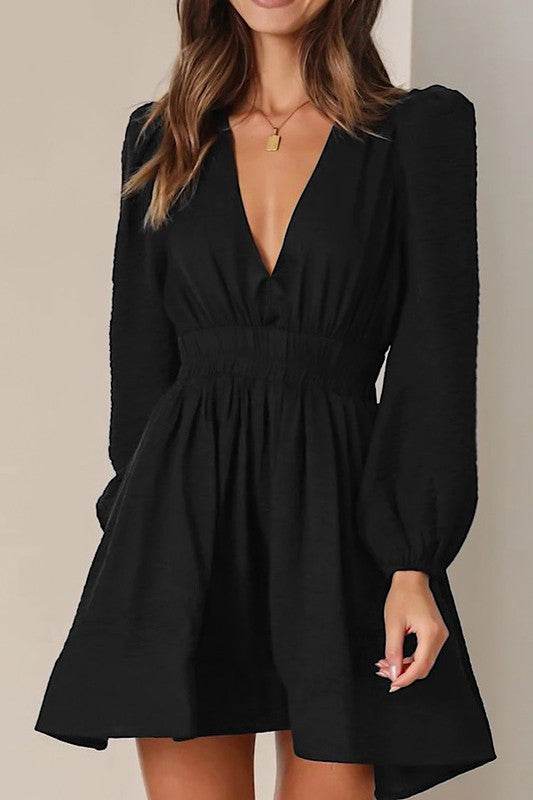 V neck long sleeve dress - Shop Style & More | Fresh Looks, Everyday Deals & Free Shipping