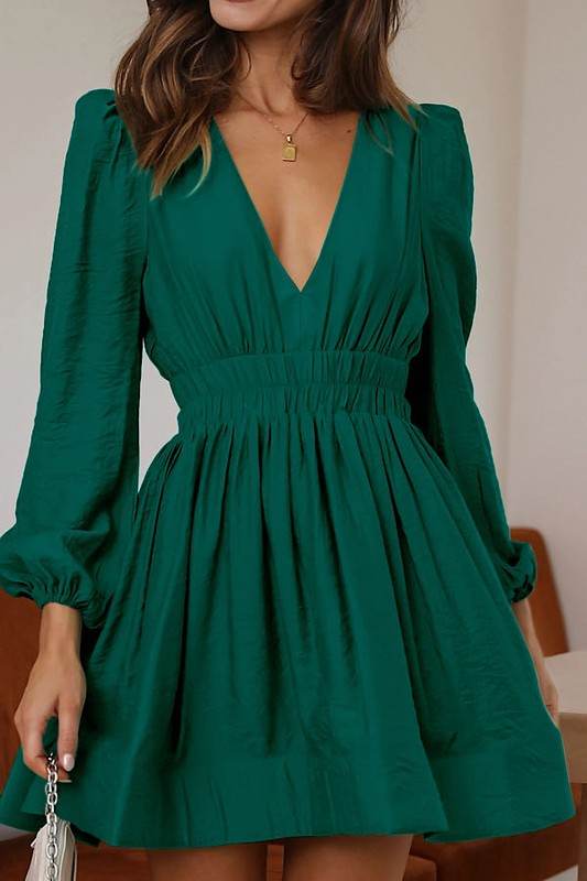 V neck long sleeve dress - Shop Style & More | Fresh Looks, Everyday Deals & Free Shipping