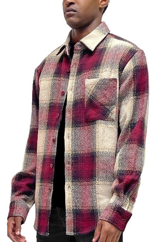 Flannel Shirt Jacket Checkered Plaid Shacket - Shop Style & More | Fresh Looks, Everyday Deals & Free Shipping