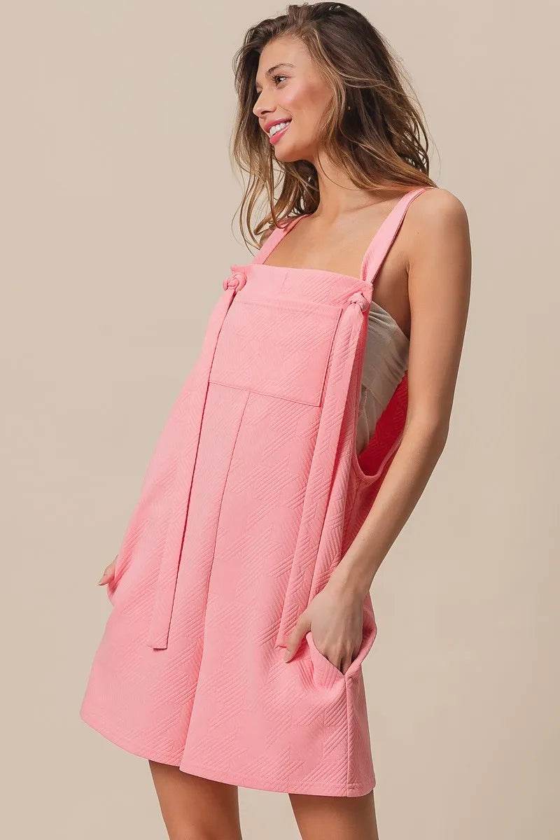 BiBi Texured Jacquard Romper with Side Pockets - Shop Style & More | Fresh Looks, Everyday Deals & Free Shipping