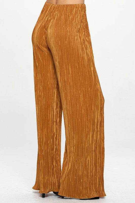 Made in USA Vibrant Plisse Lined Straight Pants - Shop Style & More | Fresh Looks, Everyday Deals & Free Shipping