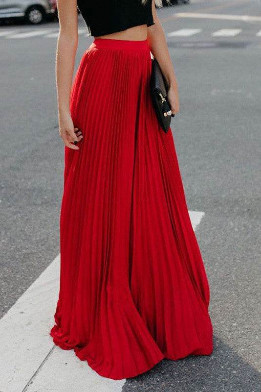 Pleated maxi skirt - Shop Style & More | Fresh Looks, Everyday Deals & Free Shipping