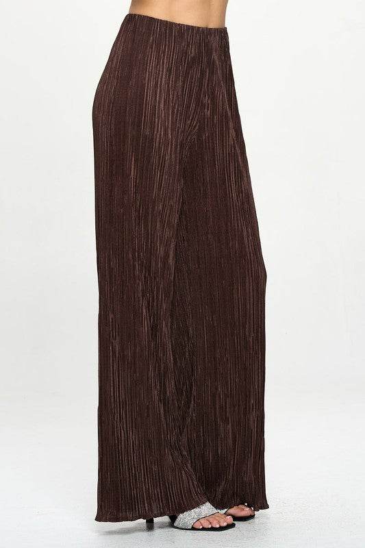 Made in USA Vibrant Plisse Lined Straight Pants - Shop Style & More | Fresh Looks, Everyday Deals & Free Shipping