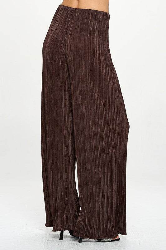 Made in USA Vibrant Plisse Lined Straight Pants - Shop Style & More | Fresh Looks, Everyday Deals & Free Shipping