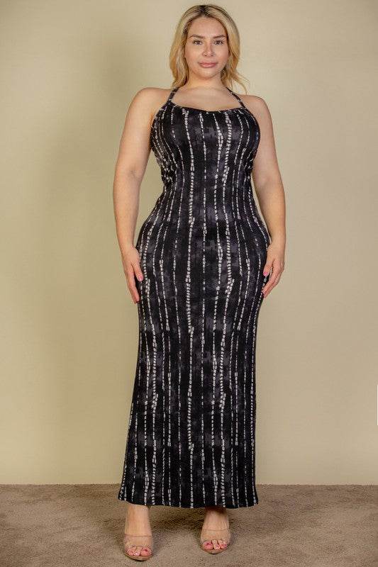 Plus Size Tie Dye Printed Cami Bodycon Maxi Dress - Shop Style & More | Fresh Looks, Everyday Deals & Free Shipping