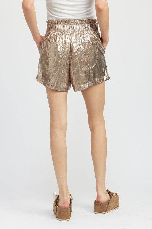 PAPERBAG METALLIC SHORTS - Shop Style & More | Fresh Looks, Everyday Deals & Free Shipping