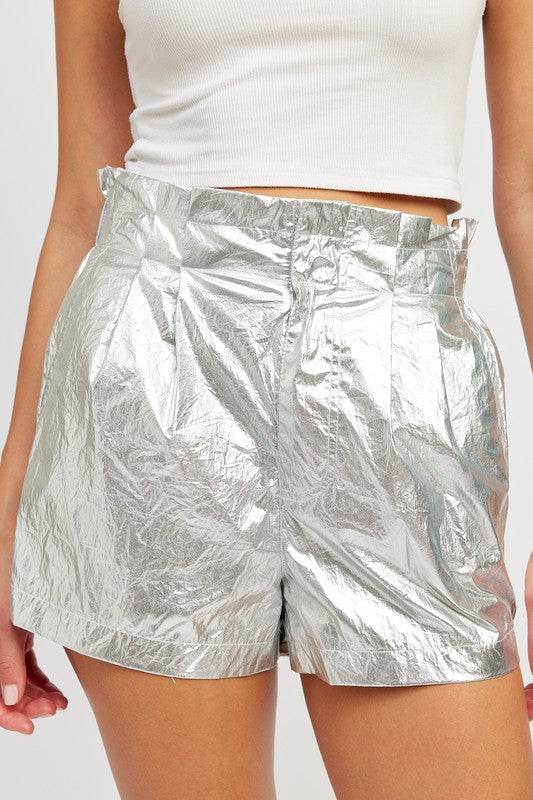 PAPERBAG METALLIC SHORTS - Shop Style & More | Fresh Looks, Everyday Deals & Free Shipping
