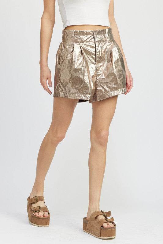 PAPERBAG METALLIC SHORTS - Shop Style & More | Fresh Looks, Everyday Deals & Free Shipping