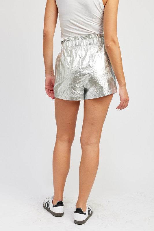 PAPERBAG METALLIC SHORTS - Shop Style & More | Fresh Looks, Everyday Deals & Free Shipping