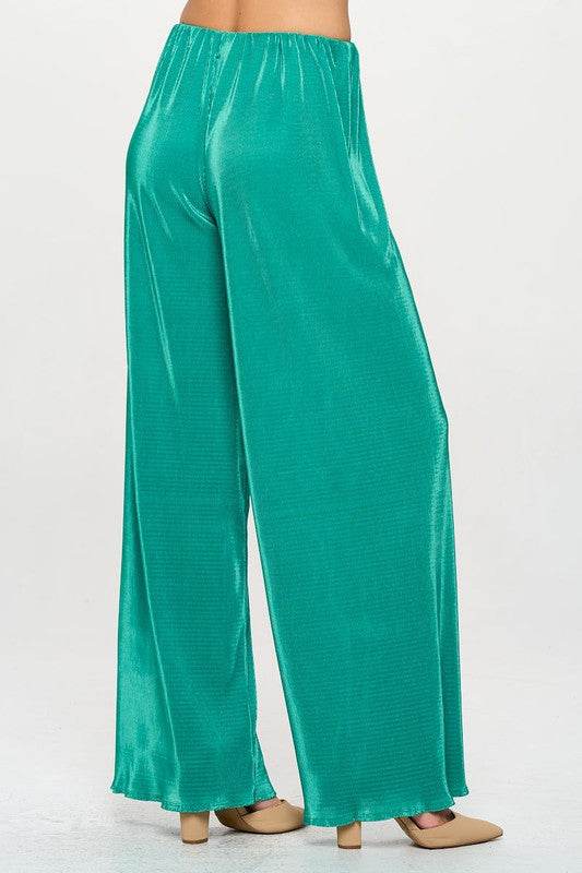 Made in USA Vibrant Plisse Lined Straight Pants - Shop Style & More | Fresh Looks, Everyday Deals & Free Shipping