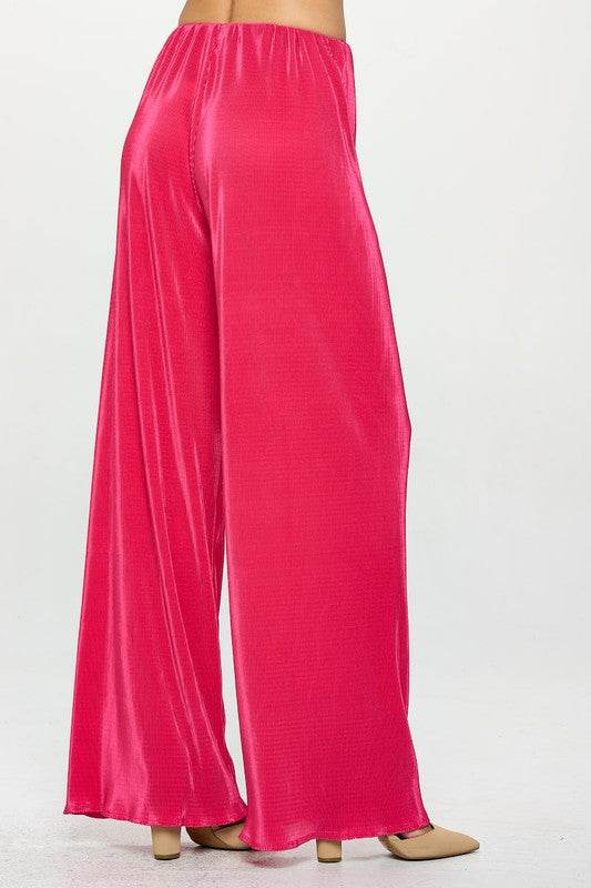Made in USA Vibrant Plisse Lined Straight Pants - Shop Style & More | Fresh Looks, Everyday Deals & Free Shipping