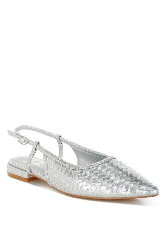 Kurina Metallic Woven Slingback Sandals - Shop Style & More | Fresh Looks, Everyday Deals & Free Shipping