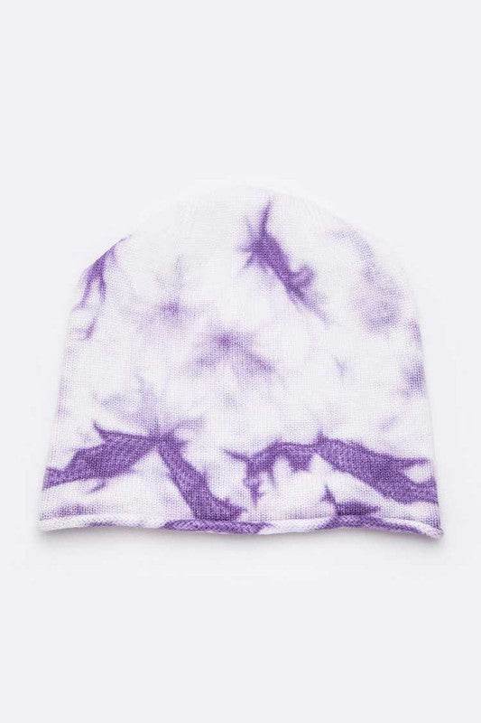 Cotton Tie Dyed Soft Knit Roll Edge Beanie - Shop Style & More | Fresh Looks, Everyday Deals & Free Shipping