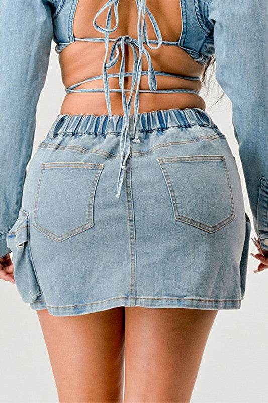 Denim Daze Wrap Skirt - Shop Style & More | Fresh Looks, Everyday Deals & Free Shipping