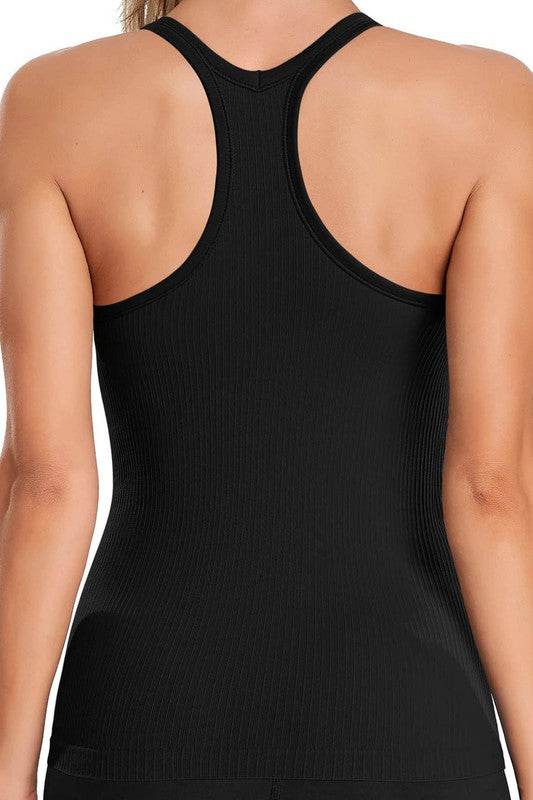 Ribbed Workout Tank Tops with Built in Bra - Shop Style & More | Fresh Looks, Everyday Deals & Free Shipping