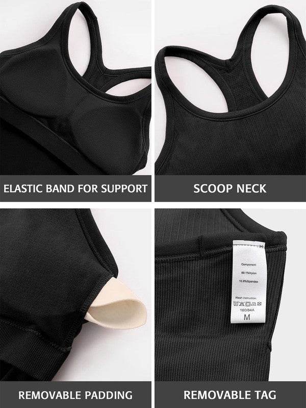 Ribbed Workout Tank Tops with Built in Bra - Shop Style & More | Fresh Looks, Everyday Deals & Free Shipping