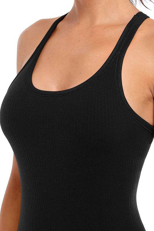 Ribbed Workout Tank Tops with Built in Bra - Shop Style & More | Fresh Looks, Everyday Deals & Free Shipping
