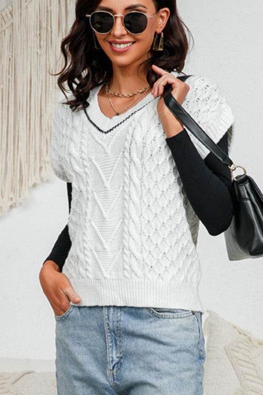 Cropped knit sweater vest - Shop Style & More | Fresh Looks, Everyday Deals & Free Shipping