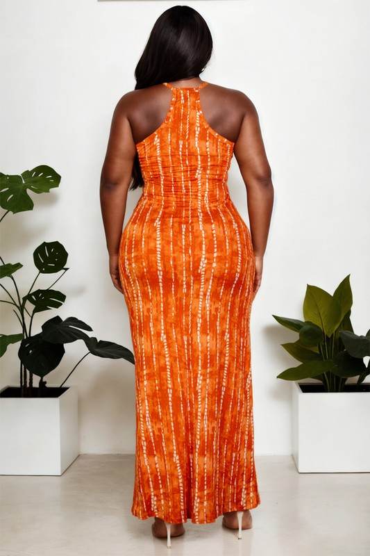 Plus Size Tie Dye Printed Cami Bodycon Maxi Dress - Shop Style & More | Fresh Looks, Everyday Deals & Free Shipping