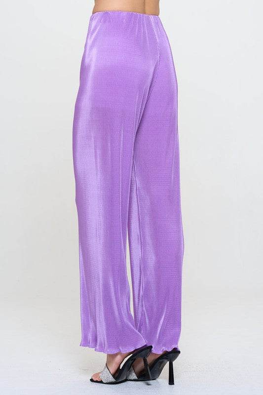 Made in USA Vibrant Plisse Lined Straight Pants - Shop Style & More | Fresh Looks, Everyday Deals & Free Shipping