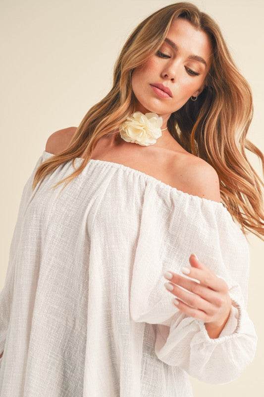 Nately Off Shoulder Tunic Dress - Shop Style & More | Fresh Looks, Everyday Deals & Free Shipping