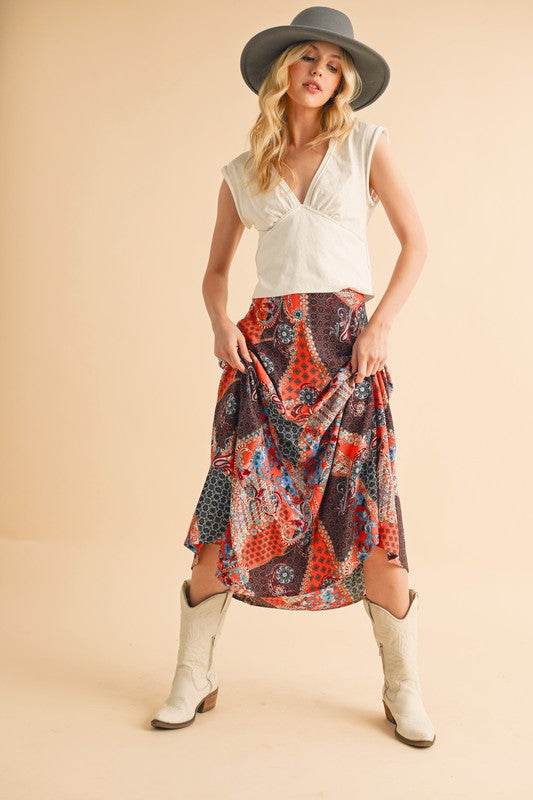 Bradyn Print Skirt - Shop Style & More | Fresh Looks, Everyday Deals & Free Shipping