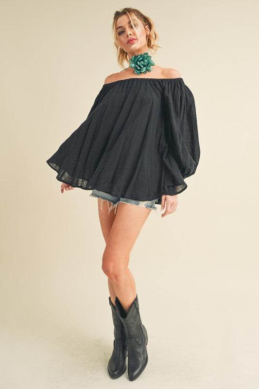 Nately Off Shoulder Tunic Dress - Shop Style & More | Fresh Looks, Everyday Deals & Free Shipping