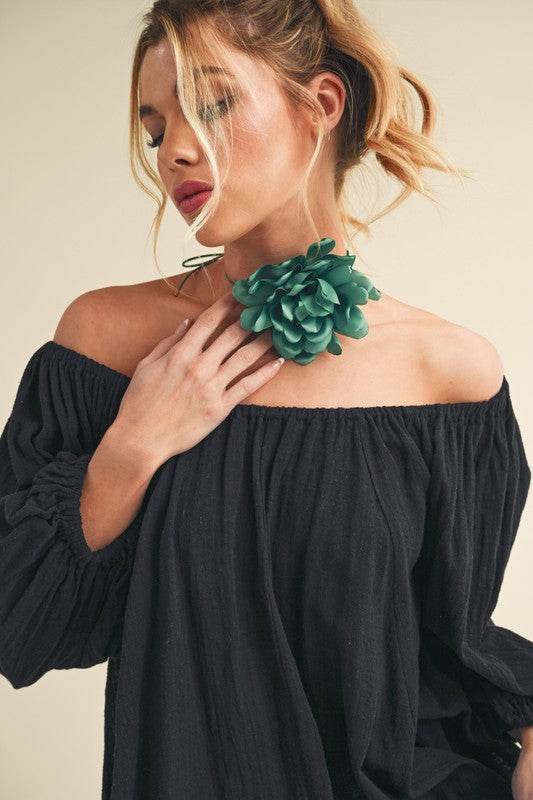 Nately Off Shoulder Tunic Dress - Shop Style & More | Fresh Looks, Everyday Deals & Free Shipping