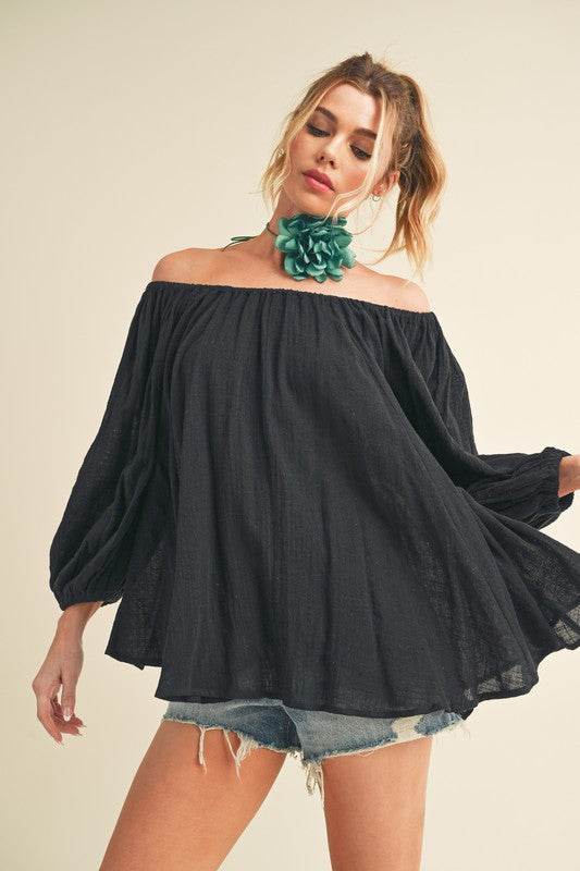 Nately Off Shoulder Tunic Dress - Shop Style & More | Fresh Looks, Everyday Deals & Free Shipping