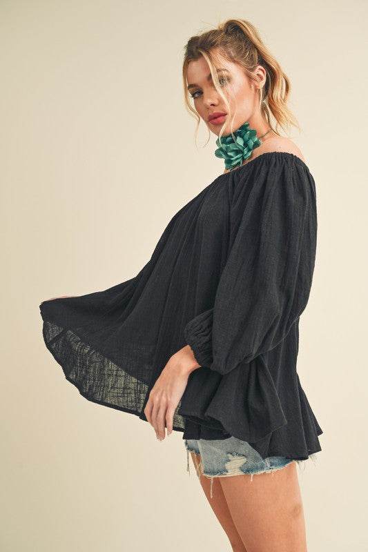 Nately Off Shoulder Tunic Dress - Shop Style & More | Fresh Looks, Everyday Deals & Free Shipping