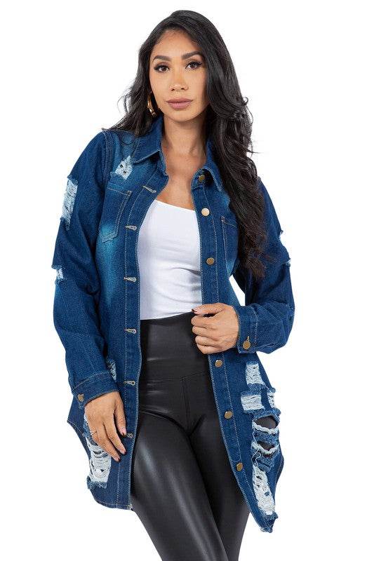 SEXY DENIM JACKET DRESS - Shop Style & More | Fresh Looks, Everyday Deals & Free Shipping