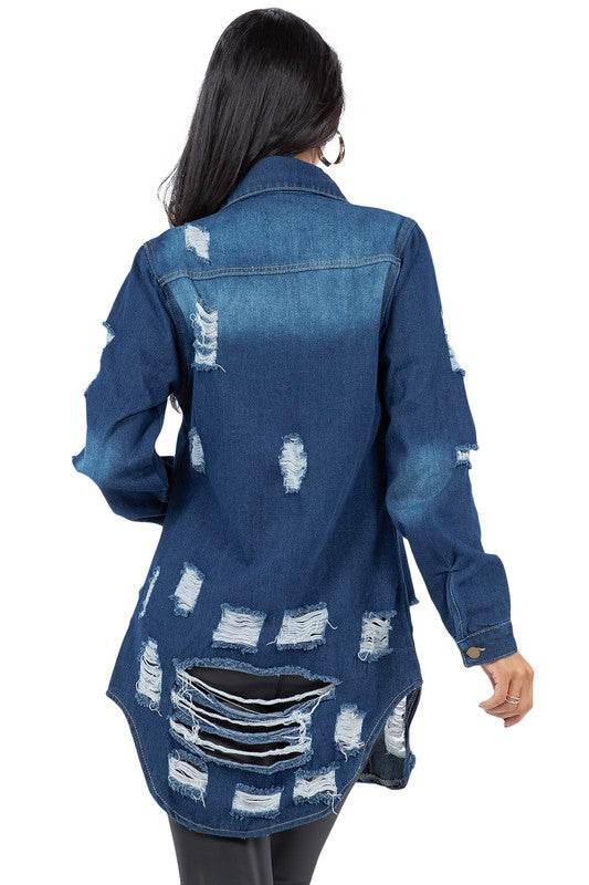 SEXY DENIM JACKET DRESS - Shop Style & More | Fresh Looks, Everyday Deals & Free Shipping