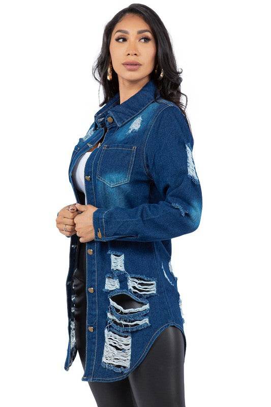SEXY DENIM JACKET DRESS - Shop Style & More | Fresh Looks, Everyday Deals & Free Shipping