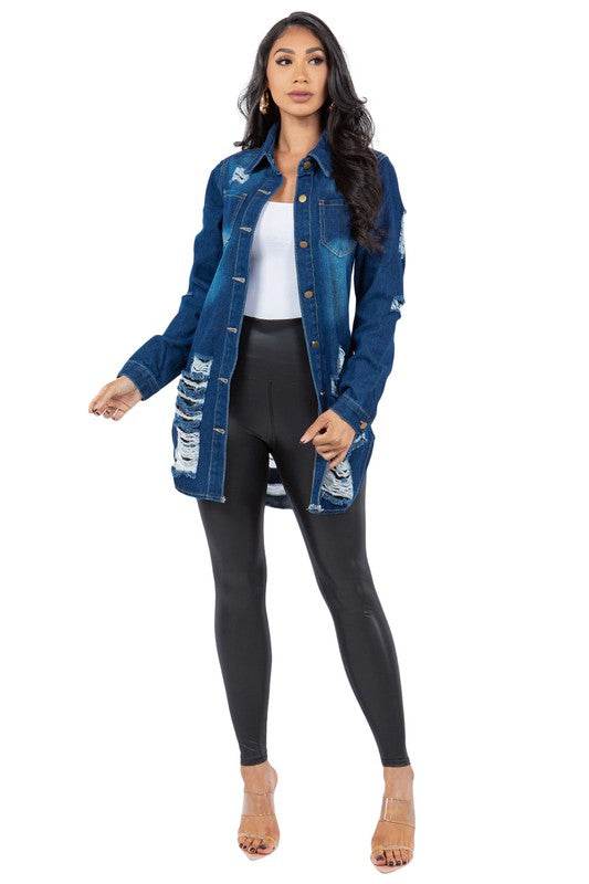 SEXY DENIM JACKET DRESS - Shop Style & More | Fresh Looks, Everyday Deals & Free Shipping