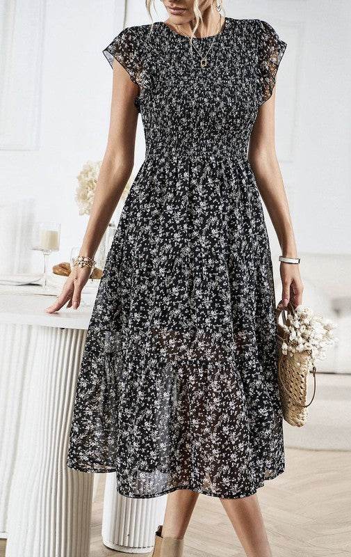 Floral Print Smocked Dress - Shop Style & More | Fresh Looks, Everyday Deals & Free Shipping