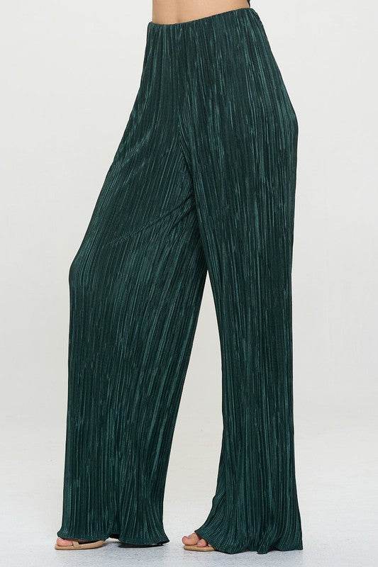 Made in USA Vibrant Plisse Lined Straight Pants - Shop Style & More | Fresh Looks, Everyday Deals & Free Shipping