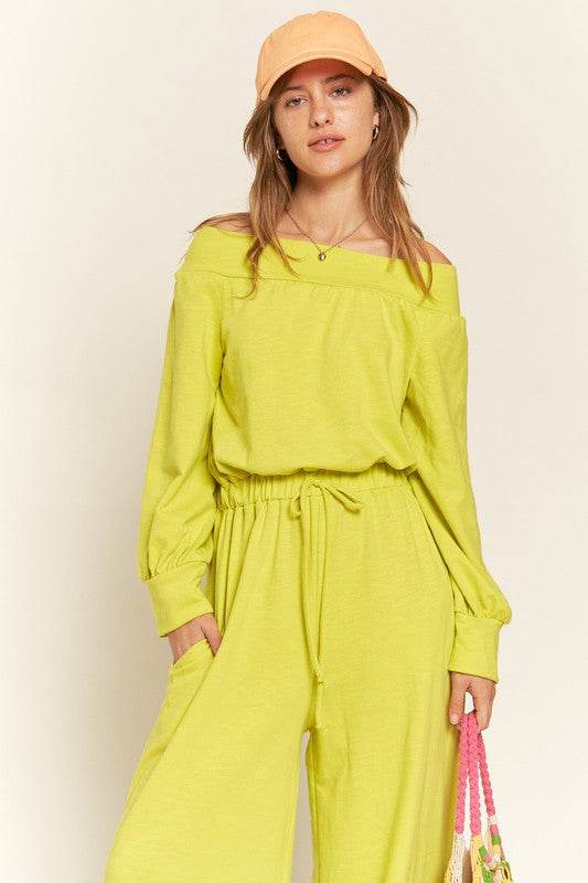 ONE SHOULDER TERRY JUMPSUIT - Shop Style & More | Fresh Looks, Everyday Deals & Free Shipping