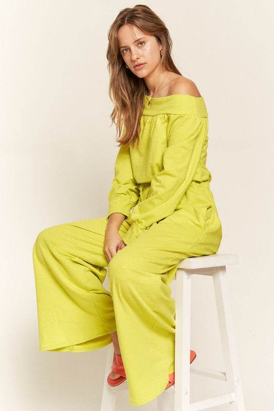 ONE SHOULDER TERRY JUMPSUIT - Shop Style & More | Fresh Looks, Everyday Deals & Free Shipping