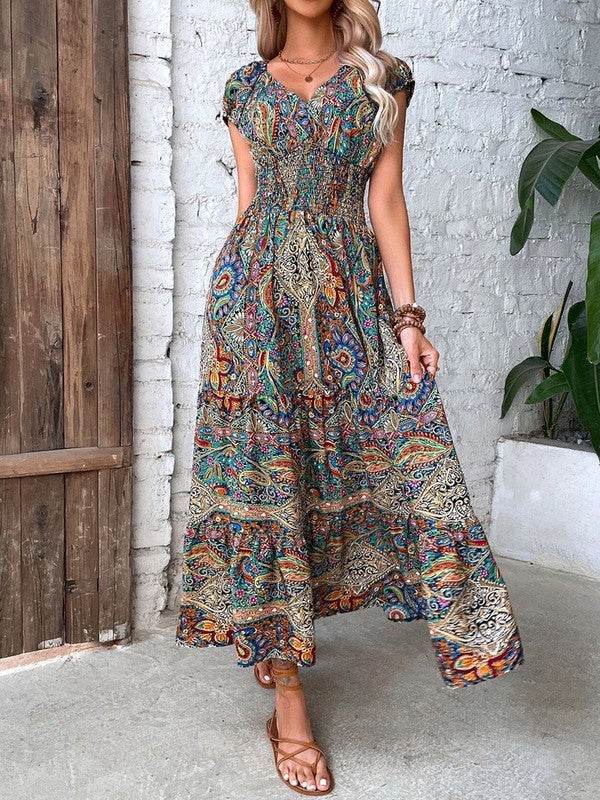 Floral V Neck Dress - Shop Style & More | Fresh Looks, Everyday Deals & Free Shipping