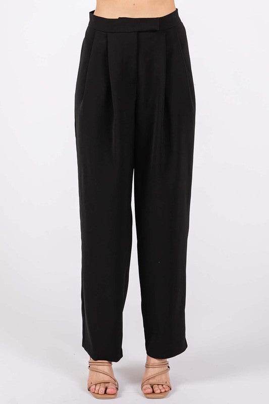 High-Waisted Pleated Slacks - Shop Style & More | Fresh Looks, Everyday Deals & Free Shipping
