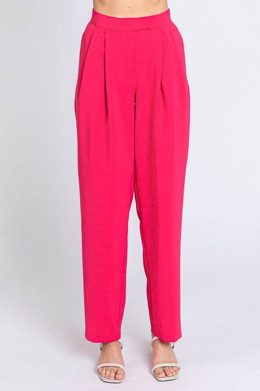 High-Waisted Pleated Slacks - Shop Style & More | Fresh Looks, Everyday Deals & Free Shipping