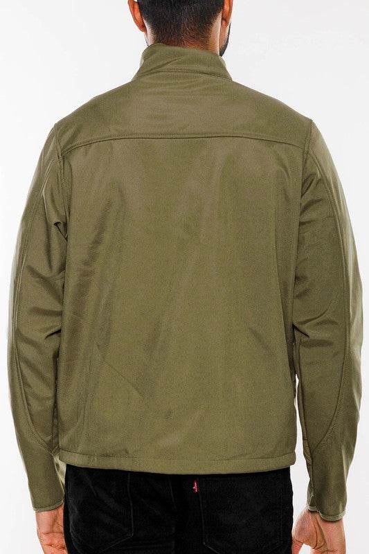 Mens Solid Soft Shell Storm Tech Jacket Coat - Shop Style & More | Fresh Looks, Everyday Deals & Free Shipping