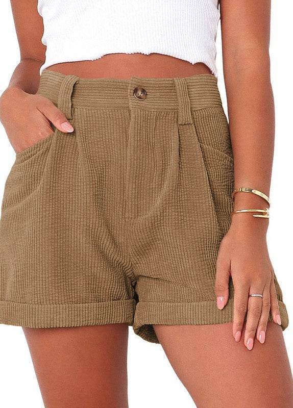 High waisted corduroy shorts - Shop Style & More | Fresh Looks, Everyday Deals & Free Shipping
